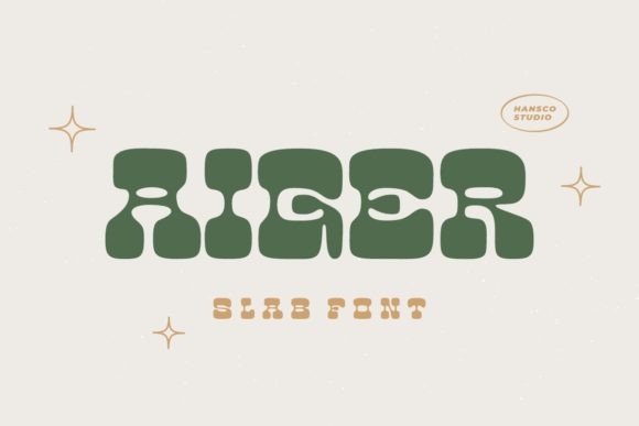 Aiger: Bold Retro Charm for Modern Design