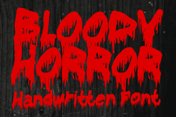 Bloody Horror: The Ink-Made Handwritten Font for Spooky Designs