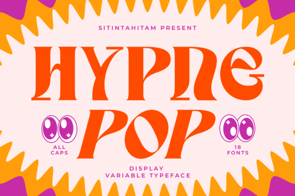 Hypne Pop: Reviving Retro Groove in Modern Typography