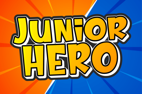 Junior Hero: Playful Comic Typography