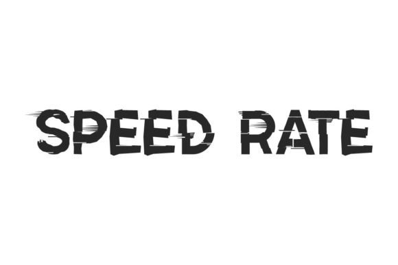 Speed Rate: The Ultimate Racing Display Font