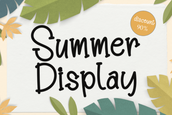 Summer Display: The Modern Font Solution for Versatile Design Projects