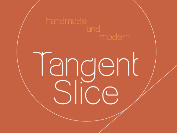 Tangent Slice: Redefining Modern Display Typography