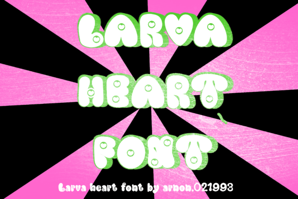 Unlocking Creative Potential with Larva Heart: A Bold Display Font for Modern Branding